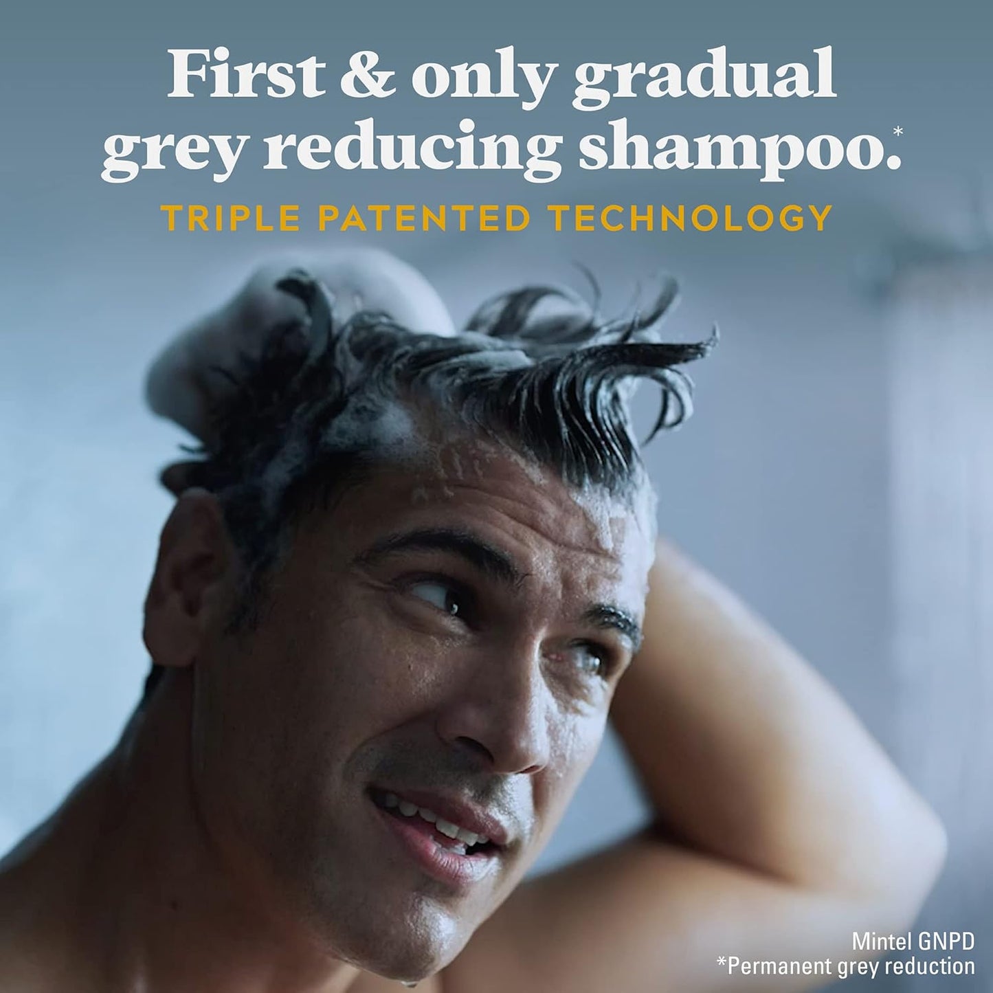 Just for Men Control GX Multipack, 2 in 1 Grey Reducing Shampoo and Conditioner and Mustache and Beard Wash, Gradually Colors Grey Hair, 4 oz. Bottles