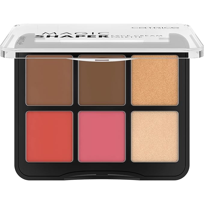 Catrice | Magic Shaper Face Cream Palette | Blush, Bronzer, & Highlighter | Longwearing, Blendable, & Buildable | Vegan & Cruelty Free