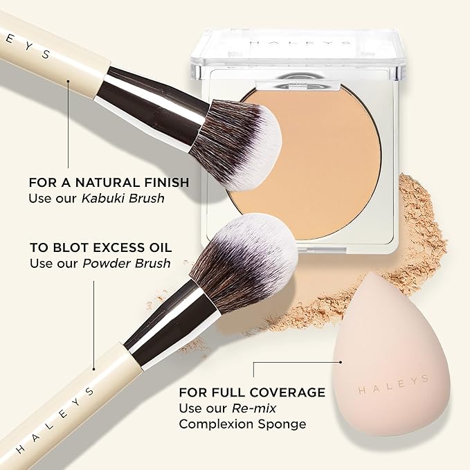 HALEYS Re-cover Matte Weightless Powder Foundation (2.15), Buildable, Medium to Full Coverage, Oil-Control, All-day Comfort Wear, Longwear, Nourishing, V + CF