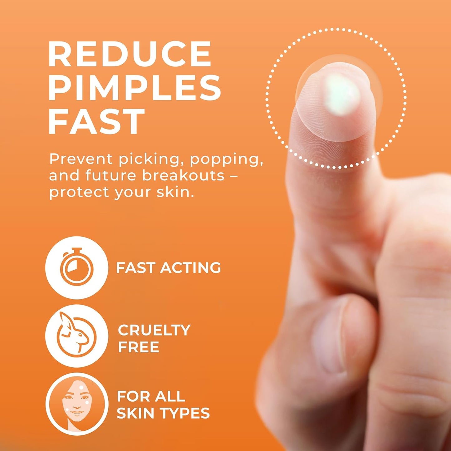 Acne Patches (120 Count), Hydrocolloid Pimple Patches for Face - Zit Patch Acne Dots - Cystic Acne Patches Treatment - Pimple Patch with 3 Size Acne Stickers