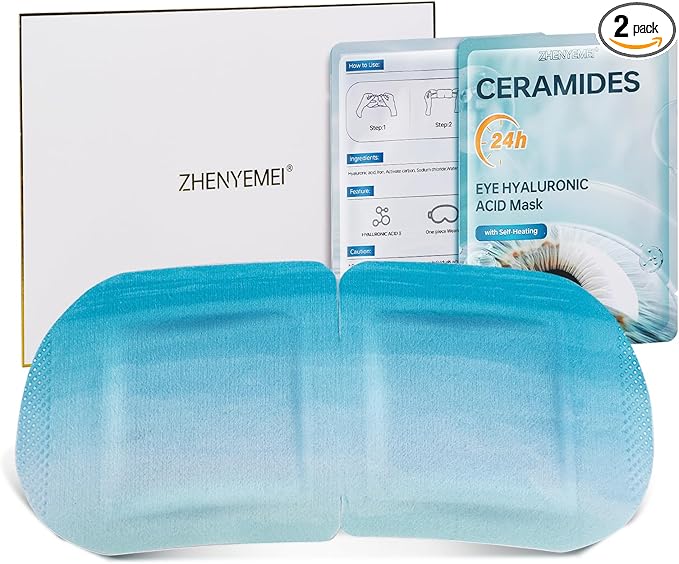2 Pack Steam Eye Masks SPA Warm Sleep Eye Mask