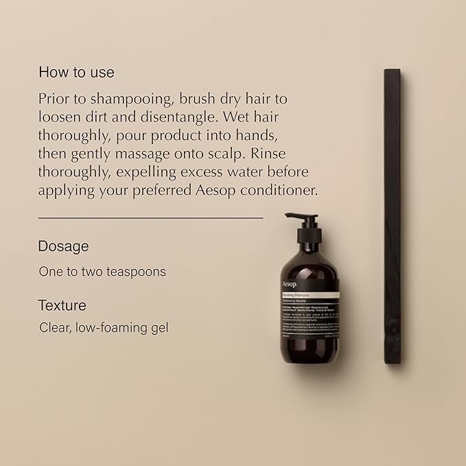 Aesop Volumizing Shampoo and Conditioner Set | Cleanses Hair and Scalp for Soft, Shiny, Fragrant Hair | Paraben-Free + Cruelty-Free | Set of 2 (16.9 oz + 17.5 oz)
