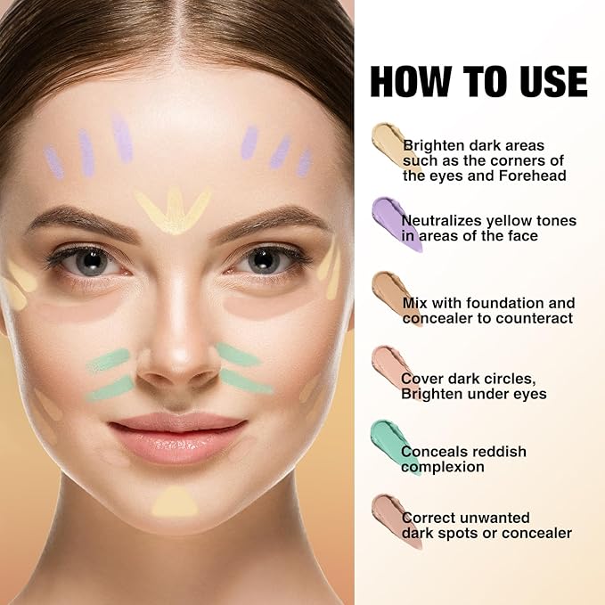 Jolilab 1 Color Contour Stick Concealer Stick Cream Palette Contour Multifunctional Contouring Makeup Kit for Face Highlighter Makeup Stick Set Long Lasting & Waterproof (03#purple, 1)