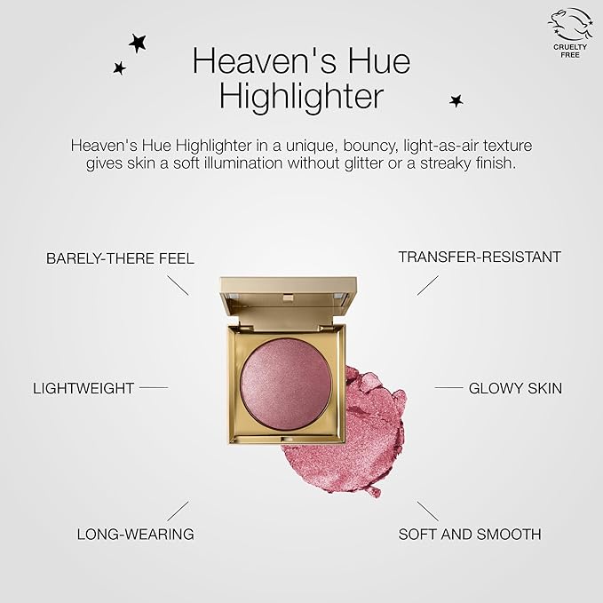stila Heaven's Hue Highlighter | Lightweight Soft Makeup Glow, Bouncy Texture Illuminates Skin, Transfer-Resistant | Incandescence, 0.35 Oz. (Pack of 1)