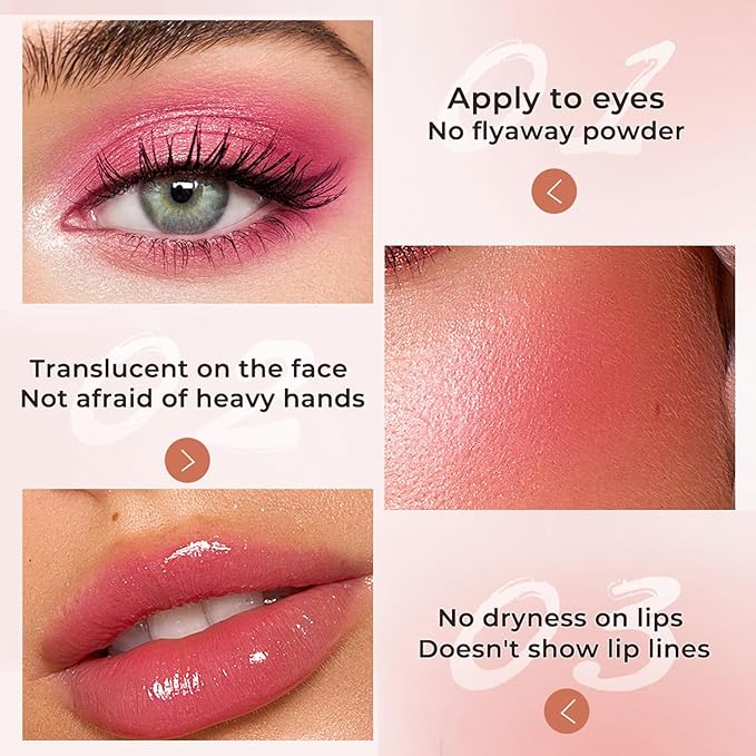 Cream Blush Makeup, Natural Pink/Black Glossy Face Blusher, Color Changing Cream Blush for Cheek and Lip Tint, Blendable Formula, Matte and Dewy Finish Lightweight Blush Makeup (Black, One)