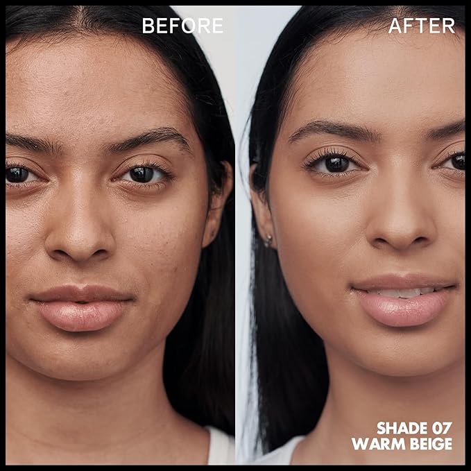 FOCALLURE 2 Pcs Liquid Foundation, Skin Evolution Foundation + Concealer, Full Coverage Foundation Makeup, Durable, Waterproof, Oil-Control, Hides Wrinkles & Lines, Warm Beige