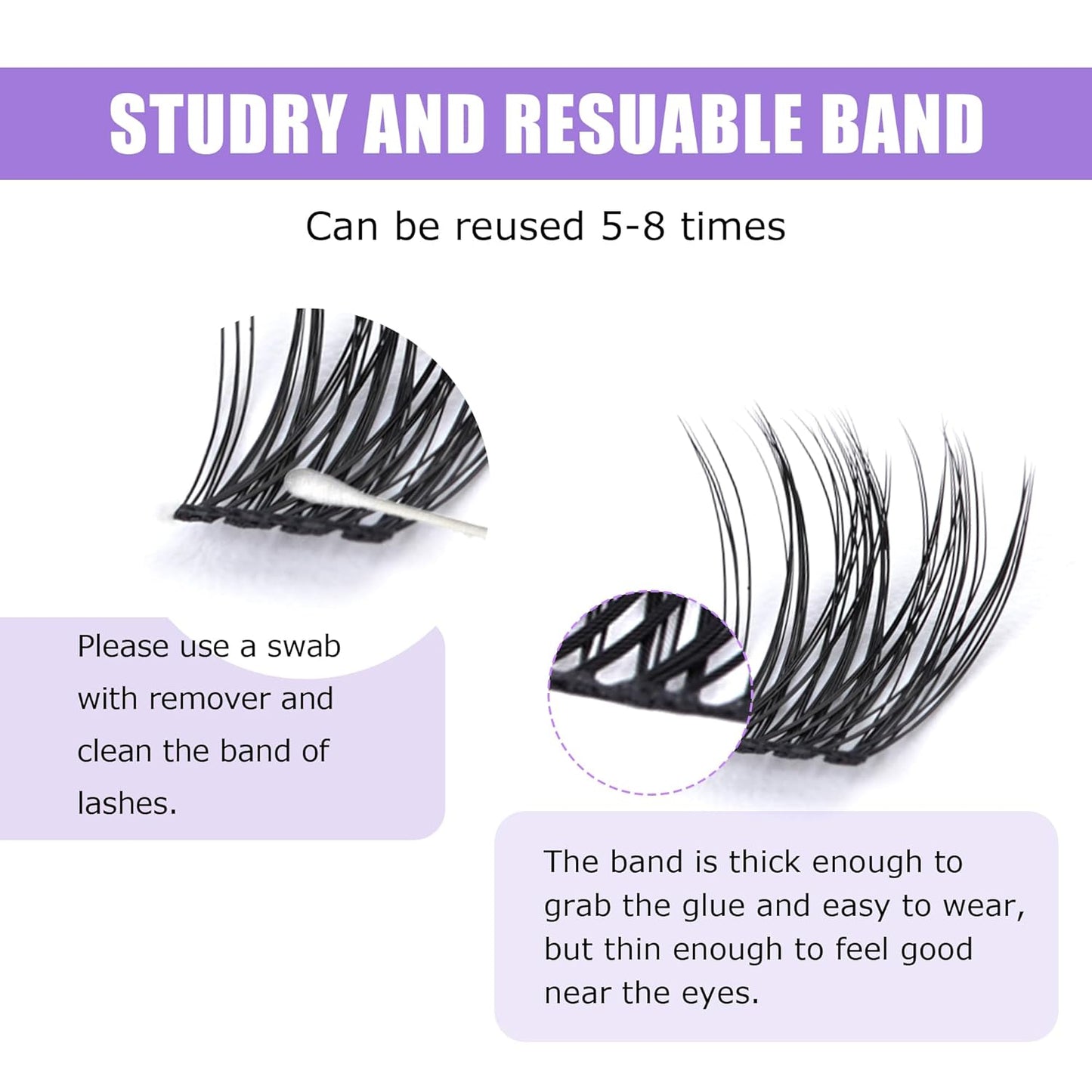 GAQQI Lash Clusters, Eyelash Clusters 120PCS C Curl Individual Lashes, Wispy Cluster Eyelash Extension 10-16mm Mixed Length, Natural Looking Cluster Lashes （GQ19, C Curl, 10-16mm)