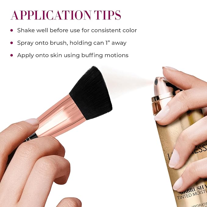 LUMINESS Airbrush Veil Tinted Moisturizer, Tan 100 - Lightweight, Hydrating, & Skin-Plumping Face Moisturizer Spray - Facial Skin Tint with Hyaluronic Acid Ceramides, Glycerin, Aloe & Hydrolyzed Silk