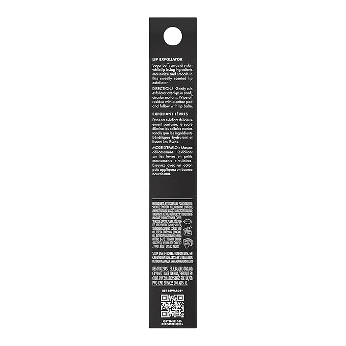 e.l.f. Lip Exfoliator, Moisturizing Scented Lip Scrub For Exfoliating & Smoothing Lips, Infused With Jojoba Oil, Vegan & Cruelty-free, Cotton Candy