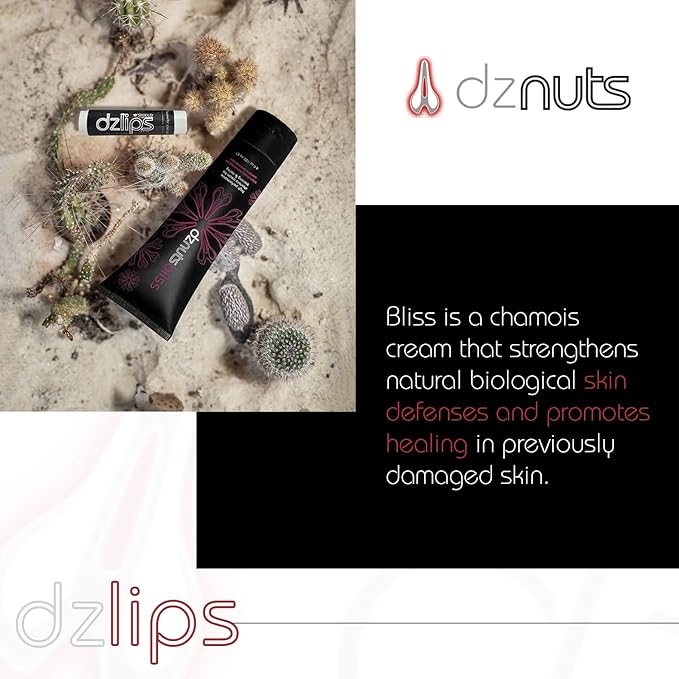 DZ Lips Care - Lip Repair, Protectant, Moisturizing Balm (DZ Lips + Women's Bliss Chamois Cream)