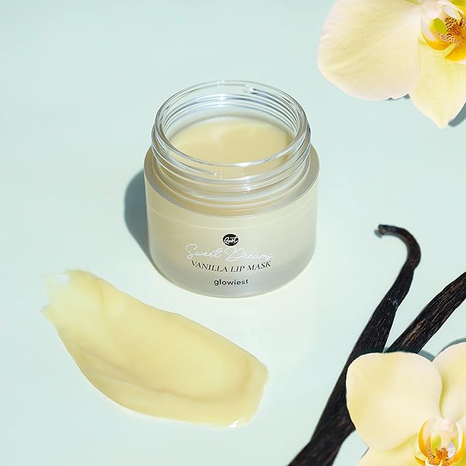 Sweet Dreams Lip Mask: Nourishing, Plumping and Hydrating lip balm | Ecofriendly Lip Sleeping Mask | Hyaluronic Acids + Vitamin C + Shea Butter + Antioxidants | Vanilla - 0.7 oz.