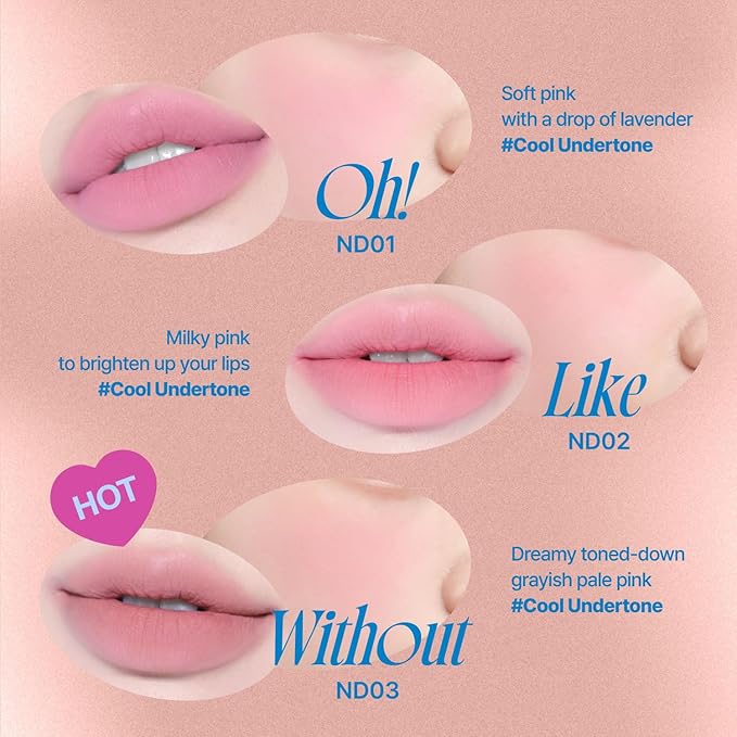 Lip&Cheek Blurry Pudding Pot | Just me Moment - My | Makeup Blush, Buildable Lightweight, Multi-Use Soft Matte Finish | 5g