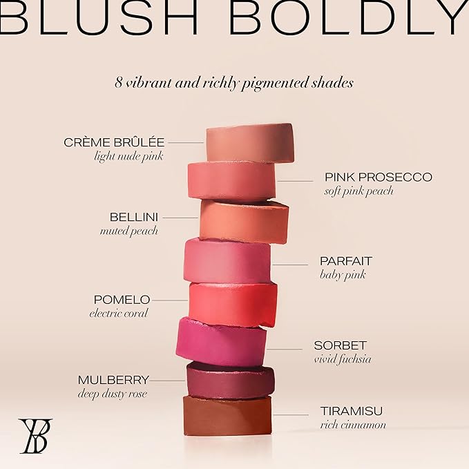 Youngblood VividLuxe Crème Blush Stick, Pink Prosecco