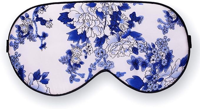 Feel 100% Pure Silk Eye Mask Sleep Eye Mask Eye Cover Eyeshade Sleeping Eye Mask Floral Colors (#39)