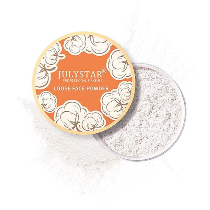 Setting Powder Loose Face Powder Matte Soft Smooth Oil Control Long Lasting Loose Setting Powder Makeup For Natural Flawless #01 Translucent