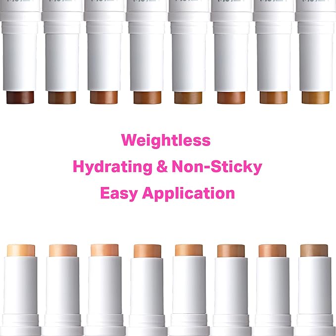 Ruby Kisses Natural Full Coverage 3-In-1 Stick Foundation. Easy to Apply, Hydrating, Lightweight, Long Lasting, Concealer and Contour Stick for Face Makeup (Classic Tan)