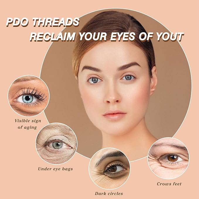 elves pdo threads eye mono - pdo thread lift eyes bullet blunt type, 30G25mm, 50 pieces
