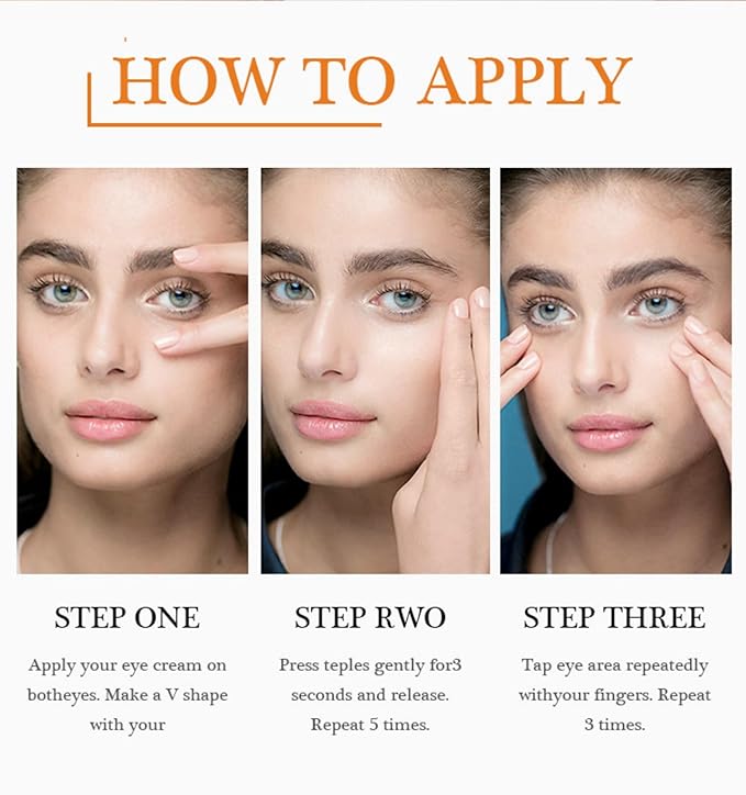 New JoyPretty Vitamin C Brightening Eye Serum,Eye cream,Anti Aging Serum with Vitamin C, Niacinamide and Hyaluronic Acid,Remove for Dark Circles Puffiness Under Eye Bags Fine Line Crow's Feet (3)