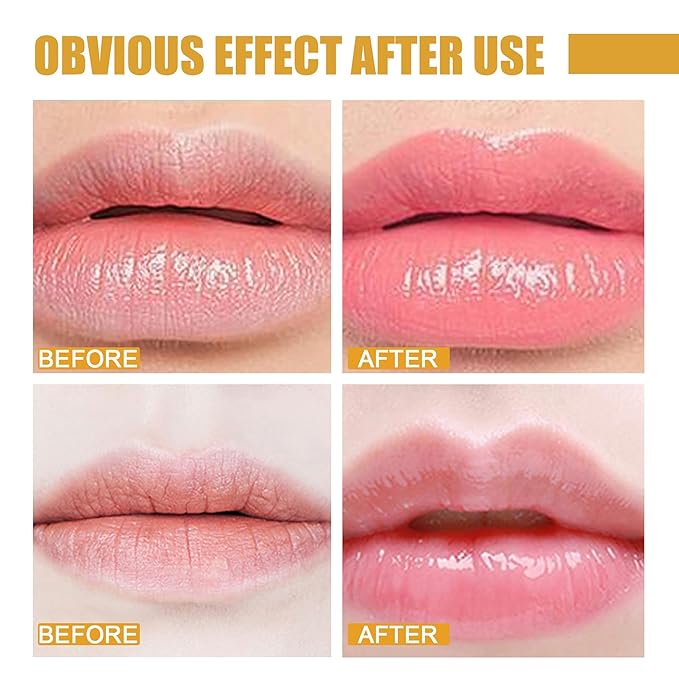 Bee Lip Balm Honey Pot, Exfoliating Honey Propolis Lip Mask, Hydrating & Prevention Dry and Cracked Lip Scrubs Exfoliator Lip Sleeping Mask Reduces Lip Lines Nourishing Lip Care Mask
