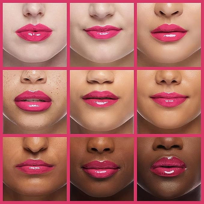 Hydrating Lip Glow Oil, Moisturizing Plumper Lip Gloss, Transparent Plumping Balm, Tinted Balm Care 0.2 OZ - 015 CHERRY