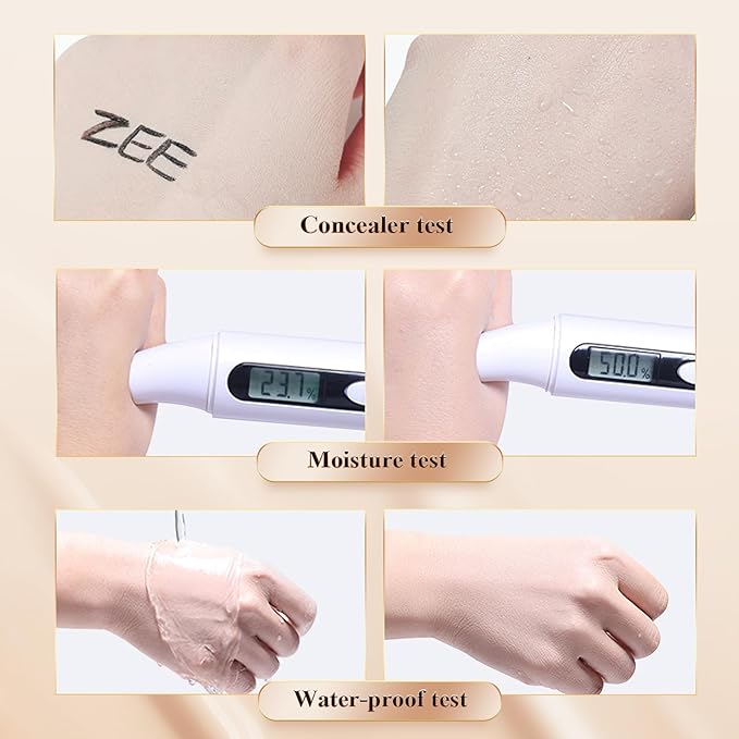 Mushroom Head Air Cushion CC Cream - BB Cream Foundation Makeup Moisturizing Concealer Long-Lasting, Cushion Foundation Full Coverage Self Adjusting (Natural, 1 PCS)