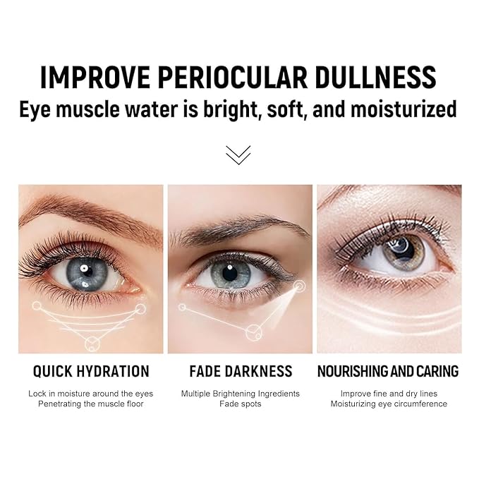 Caffeine Eye Cream, Caffeine Eye Cream, Caffeine Anti-Wrinkle Overnight Eye Cream, Firms and Reduces Eye Bags, Wrinkles, Dark Circles, and Fine Lines (2PCS)