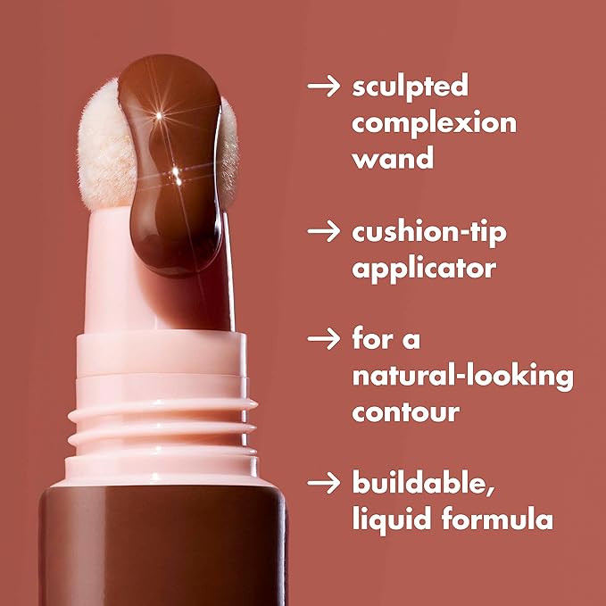 e.l.f. Halo Glow Contour Beauty Wand, Liquid Contour Wand For A Naturally Sculpted Look, Buildable Formula, Vegan & Cruelty-free, Light/Medium