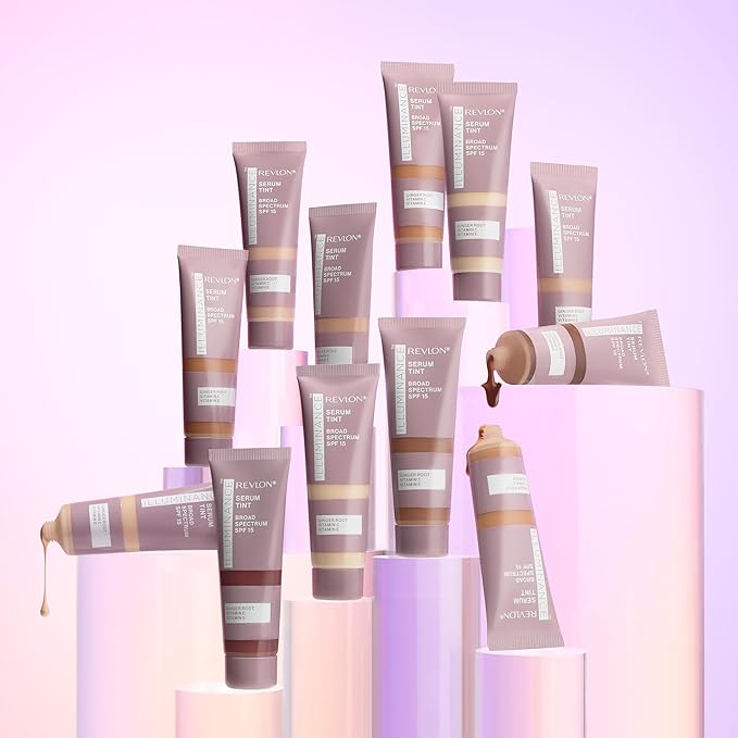Revlon Illuminance Tinted Serum, Triple Hyaluronic Acid, Evens Out Skin Tone Over Time and Hydrates All Day, SPF 15, 509 Sandalwood, 0.94 fl oz.