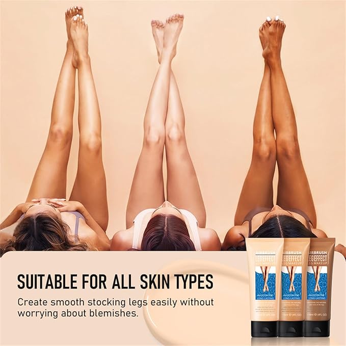 Leg Makeup Waterproof No Transfer, Leg Vein Cover up Makeup for Varicose Veins Waterproof Black Skin, Leg and Body Scar Cover up Makeup for Tattoo Cover Up, Long Lasting Body Foundation (3#, 4oz)