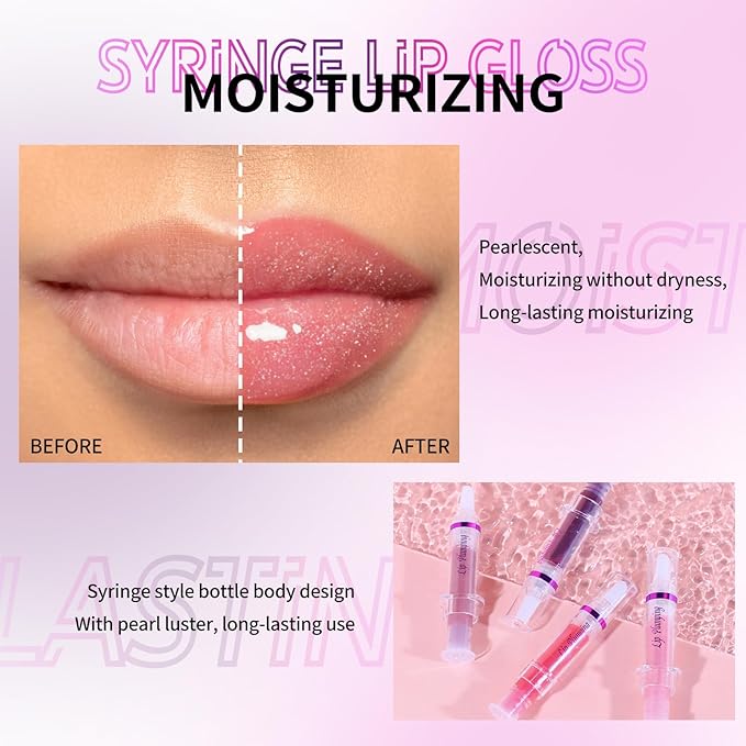 Lip Plumper Booster,Plumping Lip Gloss Spicy Lifter Shimmer Oil Hydrating High-Shine Volumizes Fuller Lip Glass Mirror Glaze Plump and Pout Lip Plumper Nourishing for Women Girls Makeup#3