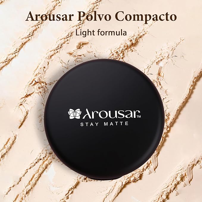 Pressed Face Powder, Flawless and Oil Control Pressed Setting Powder, Long Lasting Matte Finish 5# CARAMEL 05