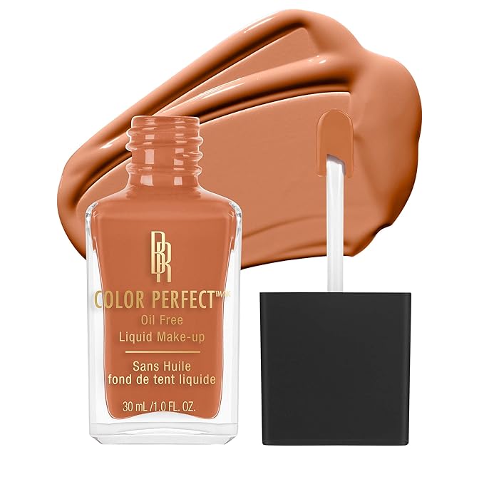 Black Radiance Color Perfect Liquid Full Coverage Foundation Makeup, Nutmeg, 1 Ounce