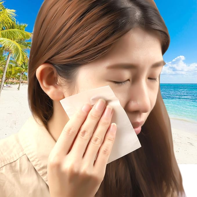 Teenitor Oil Absorbing Sheets for Face, 1000 Sheets Jasmine Oil Blotting Paper for Oily Skin, Natural Oil Control Film Oil Blotting Sheets for Face Men Women, Face Oil Sheets