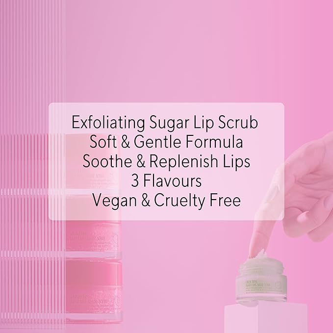 W7 Sweet Dreams Lip Scrub & Overnight Lip Mask Duo - 2Pcs Set - Apple Flavour - Exfoliate, Condition, Soothe & Hydrate