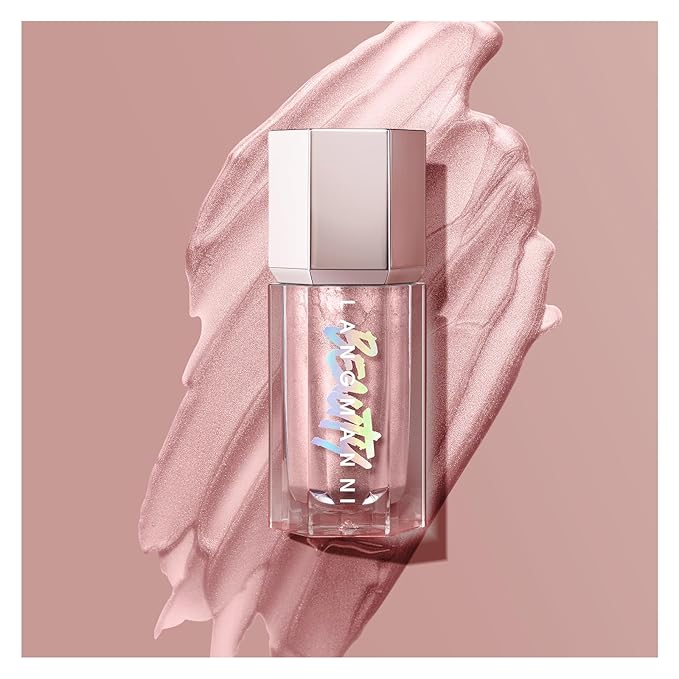 URQT Highly Pigmented Liquid Contour Highlighter - Built-in Sponge Tip Sculpted Complexion Wand Contour Non-Greasy Long Lasting Natural Weightless Buildable Highlighters Contour Contouring Bronzer (#01 ROSE QUARTZ)
