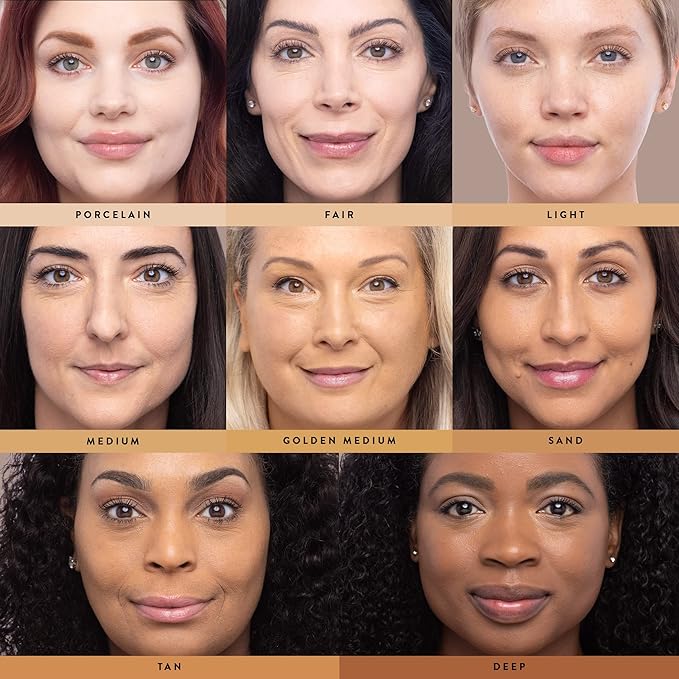 LAURA GELLER NEW YORK Double Take Liquid Foundation | Medium to Full Coverage, Natural Matte Finish, Porcelain