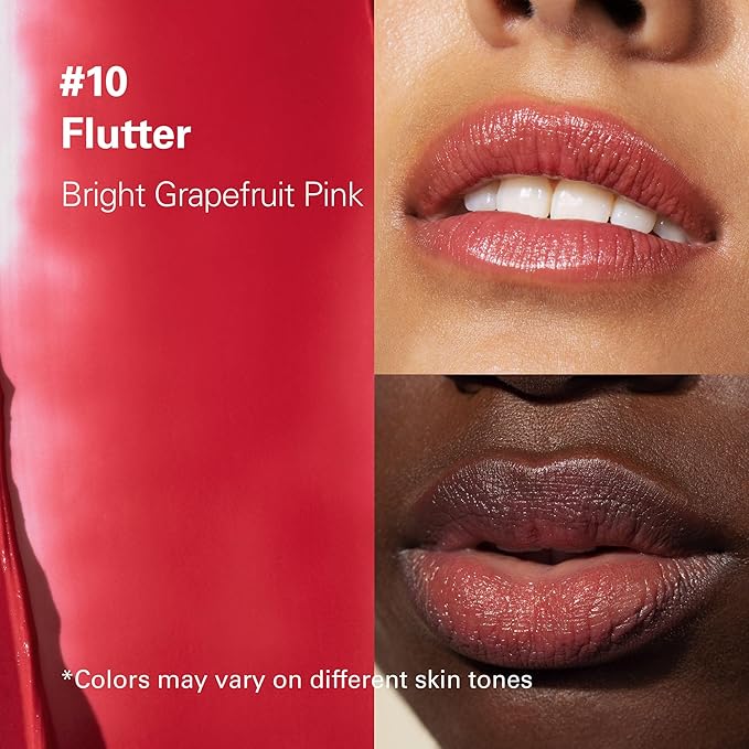 Melixir Vegan Lip Butter #10 Flutter (+11 more colors), Deep Nourishing Tinted Lip Balm for Dry Lips, Bee-Free, Petrolatum-Free, Plant-Based, Hydrating for Cracked and Chapped Lips, Travel Essentials