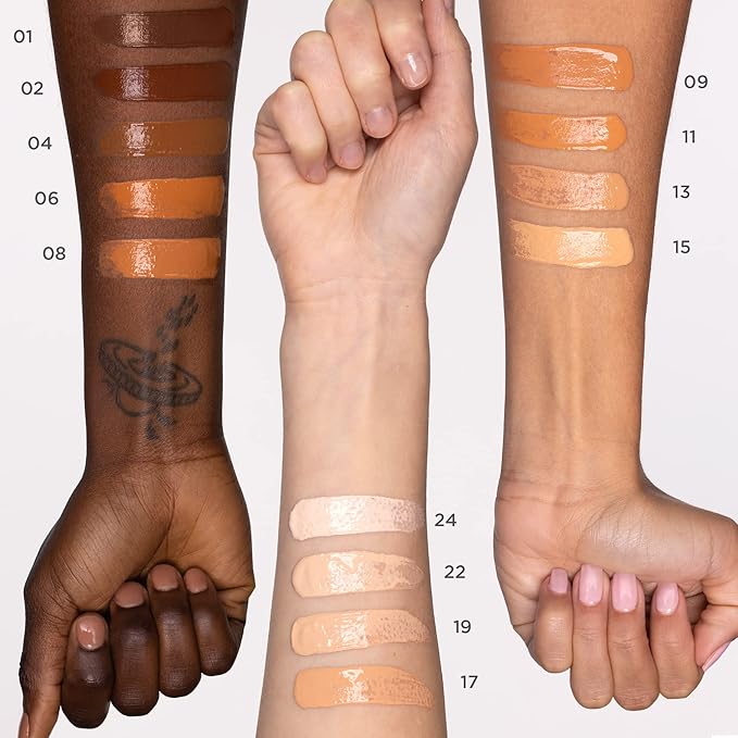 Pacifica Beauty Kind Tint Tinted Serum, Skincare, Vegan Collagen, Hyaluronic Acid, Vitamin C, Niacinamide, Caffeine, Hydrating, Lightweight Foundation, Natural Dewy Skin, Shade 17, 1 fl oz (1 Count)