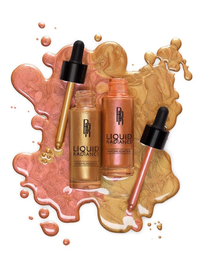 Black Radiance Liquid Radiance Highlighter, Gold Dust, 1 Ounce (Pack of 2)