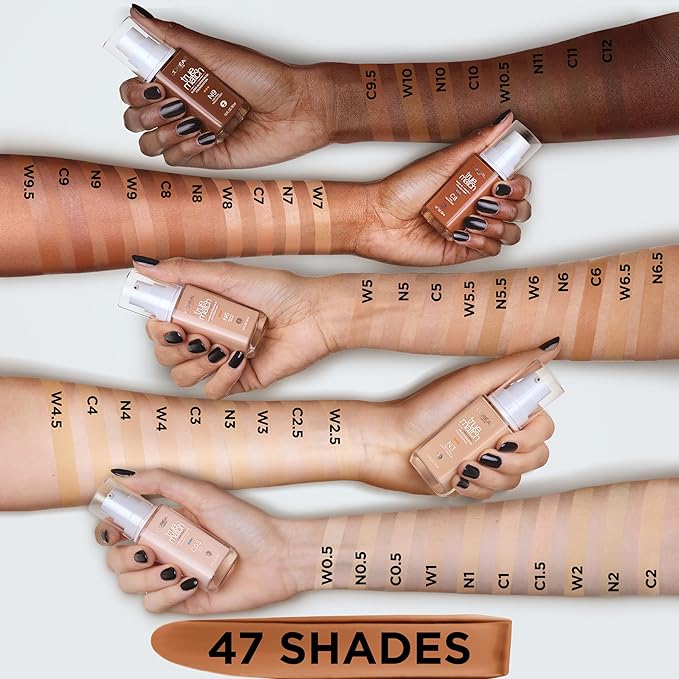 L'Oreal Paris True Match Super-Blendable Foundation, Medium Coverage Liquid Foundation Makeup, W5.5, Medium, 1 Fl Oz