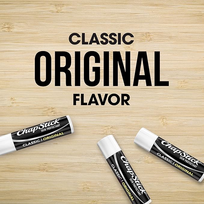 ChapStick Lip Care Bundle – Classic Strawberry + Classic Original Lip Balm, 0.15 Oz Ea (2 Piece Set)