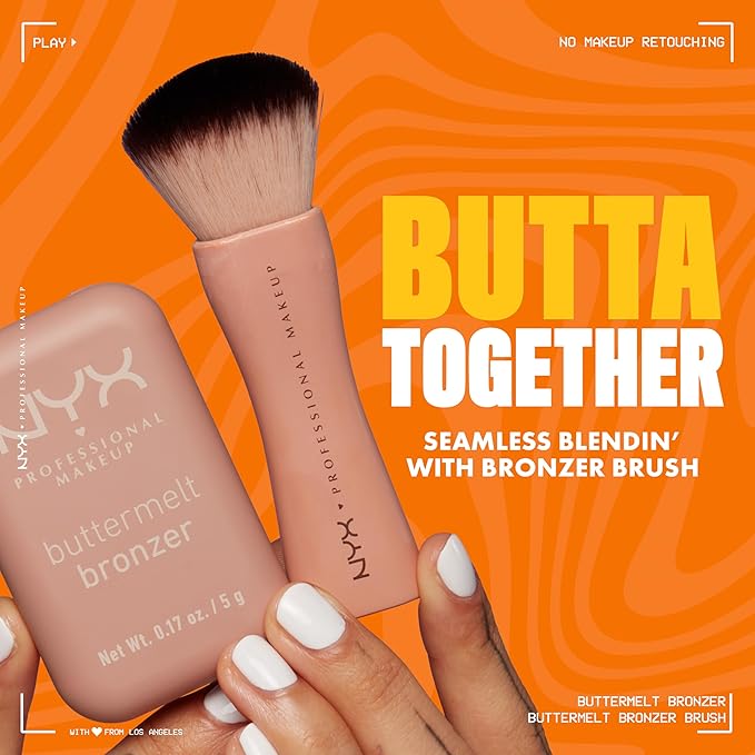 NYX PROFESSIONAL MAKEUP Matte Buttermelt Bronzer, Longwear Face Makeup with Up to 12 Hours of Wear, Vegan Formula - Butta Dayz
