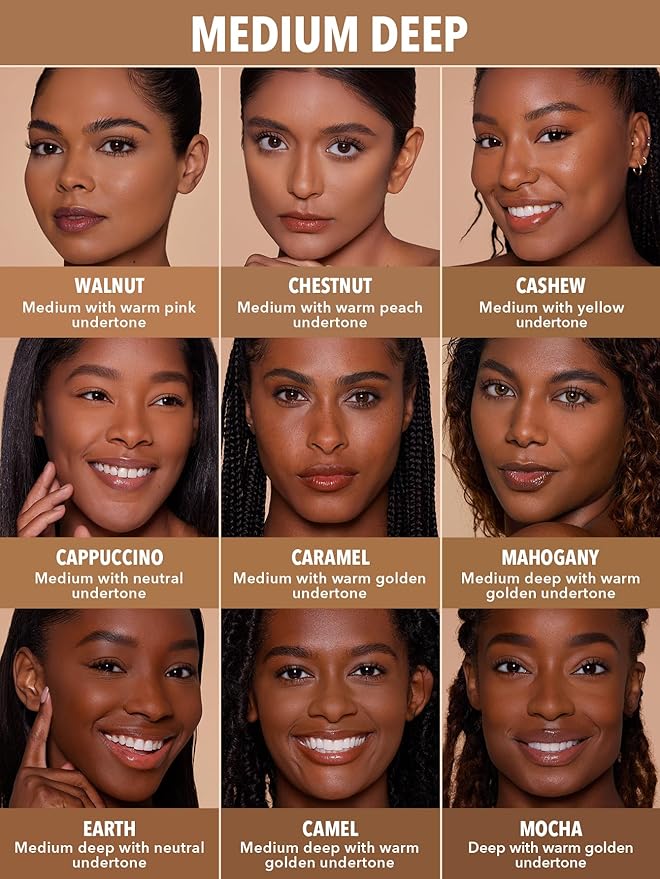 SHEGLAM SKin-Focus Full Coverage Powder Foundation Oil-Control Lightweight Face Pressed Powder Makeup-Cashew