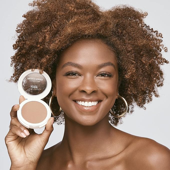KISS Cover and Care Acne Control Pressed Powder Shine Free Face Light Weight Makeup Setting Powder - APP328 (Honey Beige)
