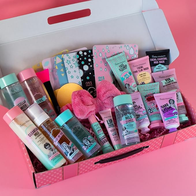 Gift Box for Women - Care Package Gifts for Women - Unique Gifts for Women, Mom, Her, Sister, Aunt, Friends - Birthday Gifts for Women Gift Basket Spa Skin Care Sets (Premium Luxury 25 Pieces)