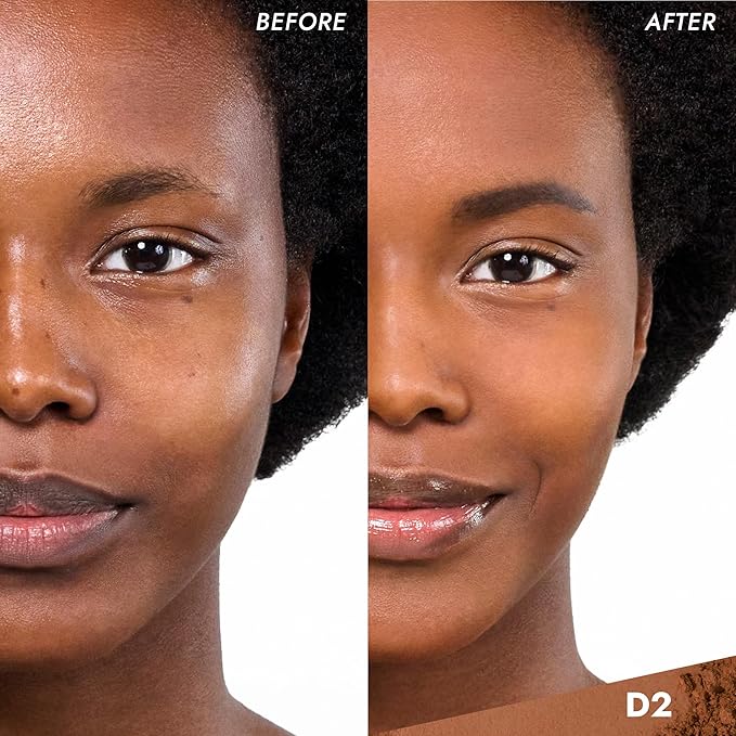 COVER FX Pressed Mineral Foundation - Shade D2 - Weightless Powder Foundation - Buildable Light to Full Coverage - Matte Finish - All Skin Types