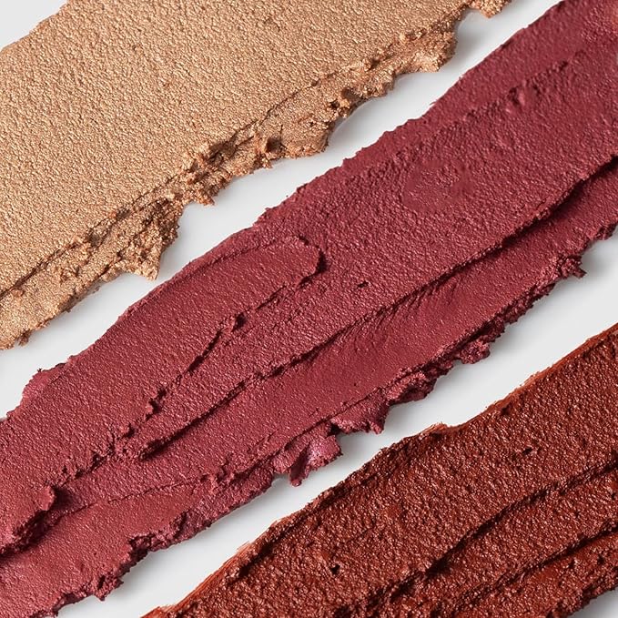 Axiology Multi Stick Crayons For Eyes, Lips, Cheeks Balmies Trio Gift Set Creamy Buildable Lightweight Moisturizing Blush Face Sticks Contour & Highlight All Day Wear Face Makeup (Of the Earth)