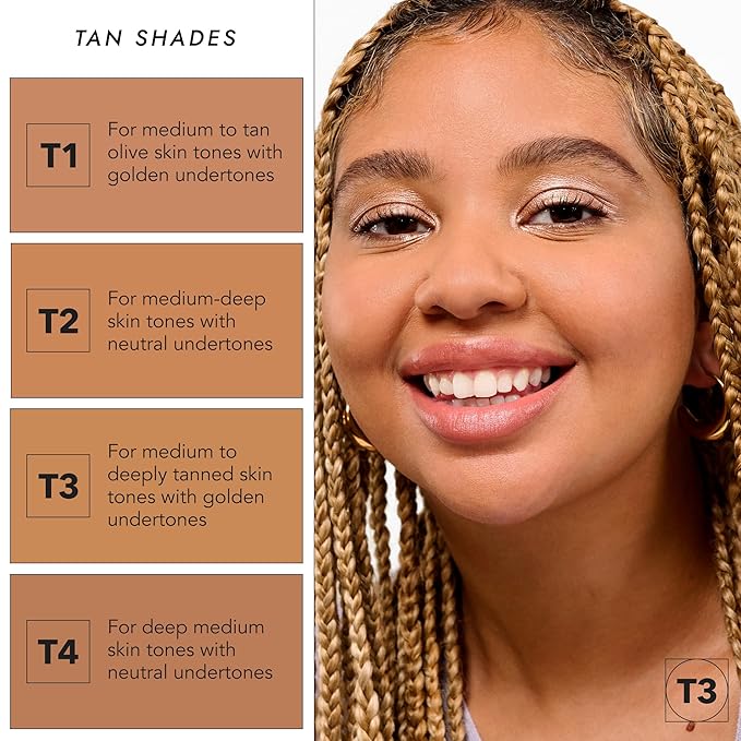 COVER FX Pressed Mineral Foundation - Shade T4 - Weightless Powder Foundation - Buildable Light to Full Coverage - Matte Finish - All Skin Types