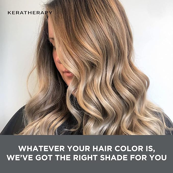 Keratherapy Keratin Infused Perfect Match Gray Root Concealer Spray, Light Brown, 3 oz, 118ml - Root Cover Up Spray to Hide Gray Roots - Keratin Therapy Hair Darkening & Temporary Scalp Concealer