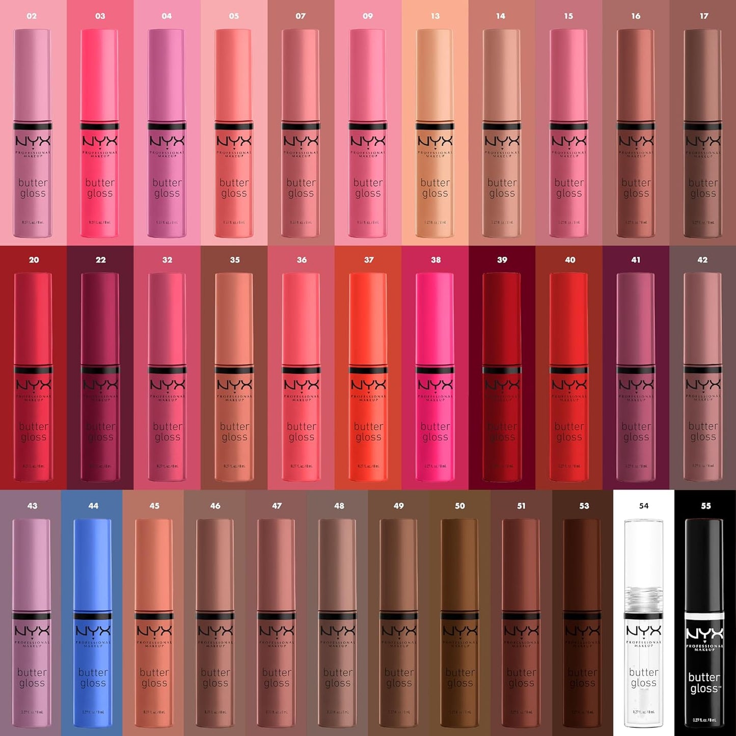 NYX PROFESSIONAL MAKEUP Butter Gloss, Non-Sticky Lip Gloss - Sorbet (Vibrant Coral)